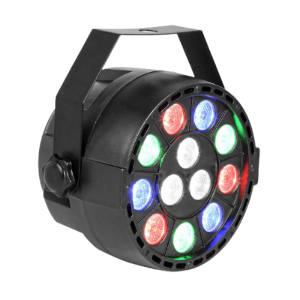 Noleggia MINI FARI PAR LED A BATTERIA 12x1W LED RGBW, Affitto MINI FARI PAR LED A BATTERIA 12x1W LED RGBW presso Black Star Service Brescia