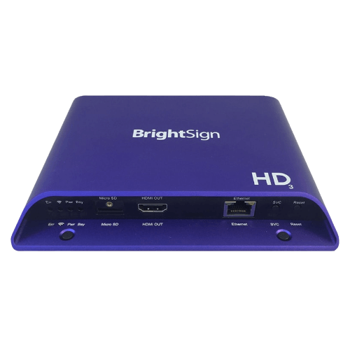 Noleggio Player Video HD223 Brightsign, affitta i migliori player video da Black Star Service a Brescia o contattaci per informazioni