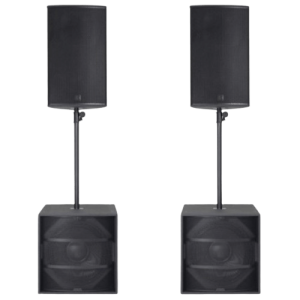 Noleggio SISTEMA AUDIO - OUTLINE V 15 KIT - 2 TESTE + 2 SUBWOOFER - ALL IN ONE presso Black Star Service srl, Brescia, Milano