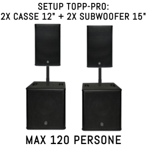 TOPP PRO KIT AUDIO 120 PERSONE