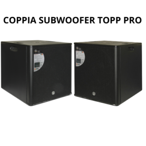Noleggio e Affitto COPPIA DI SUBWOOFER ATTIVO - SOHO S15 PLUS SUB - TOPP PRO presso Black Star Service srl Brescia, Bergamo