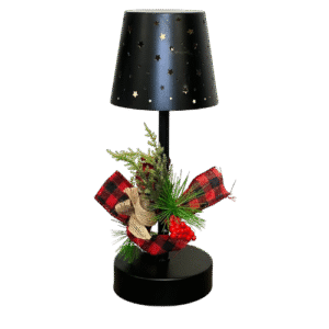 LAMPADA DA TAVOLO CON STELLINE- NERA