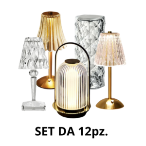 SET LAMPADE DA TAVOLO – MODELLO CRISTALLO