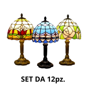 SET LAMPADE DA TAVOLO – TIFFANY