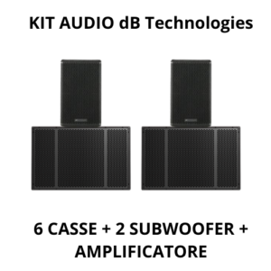 AUDIO KIT - dB Technologies - 6 TESTE + 2 SUBWOOFER + AMPLIFICATORE