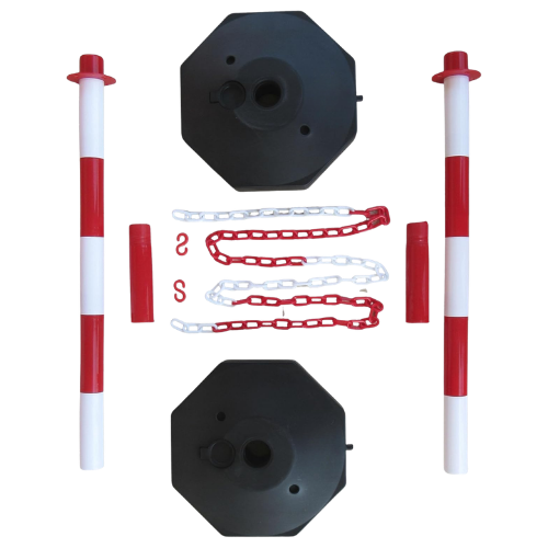 PALETTI DELIMITAZIONE CON CATENA IN PLASTICA - immagine 2