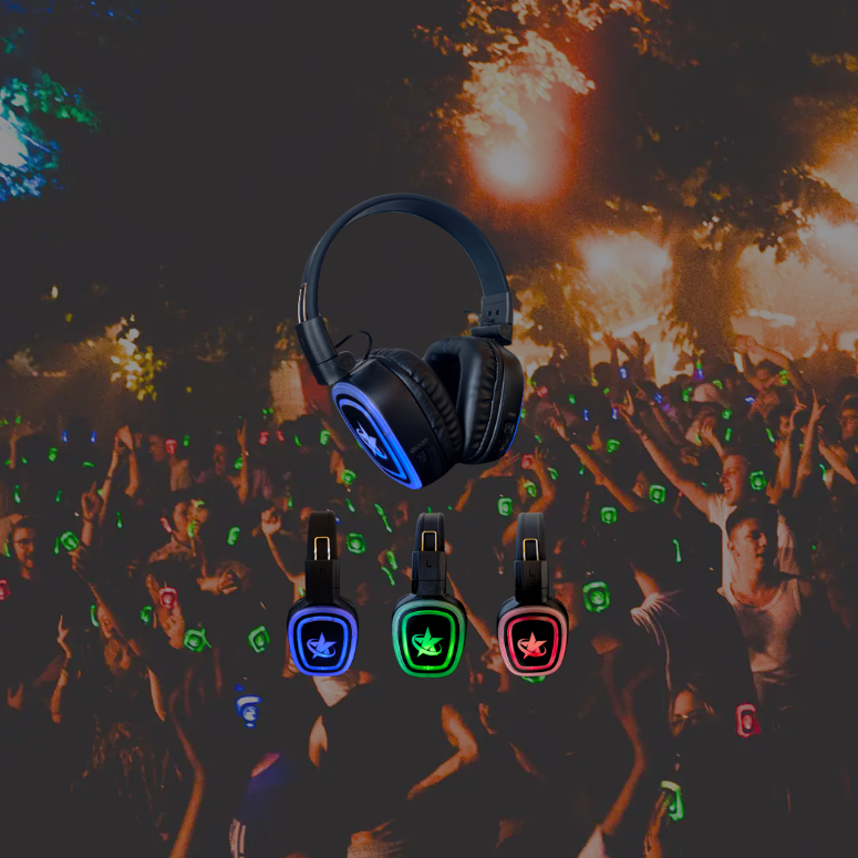 Cuffie Wireless per Silent Party